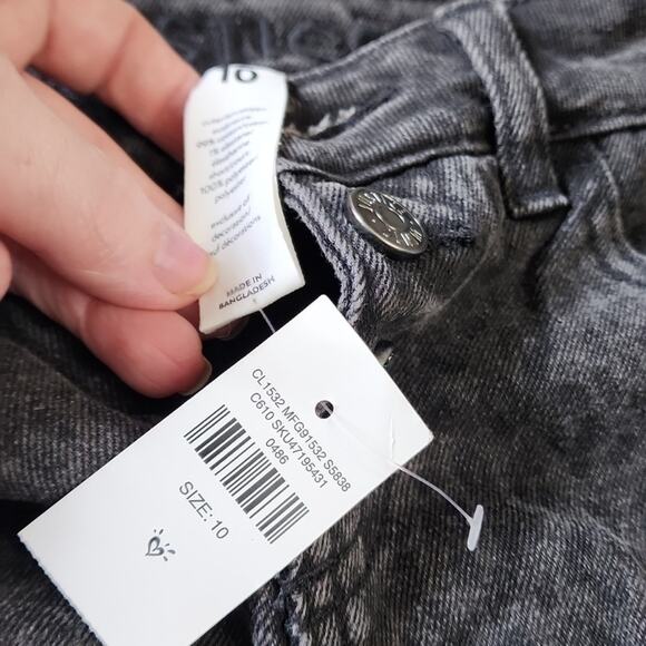 Justice Black/Gray Animal Print Denim Skirt, NWT - Picture 5 of 9